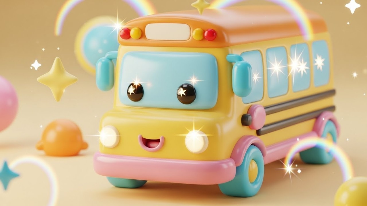 Счастливый автобус едет по Радужной дороге 🚌🌈✨ | Мультфильм для детей и весёлые приключения