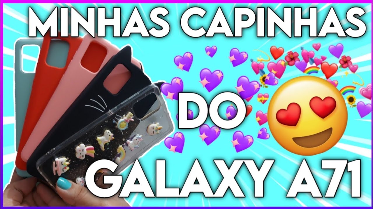 •MINHAS CAPINHAS/CASES DO GALAXY A71 💙💜