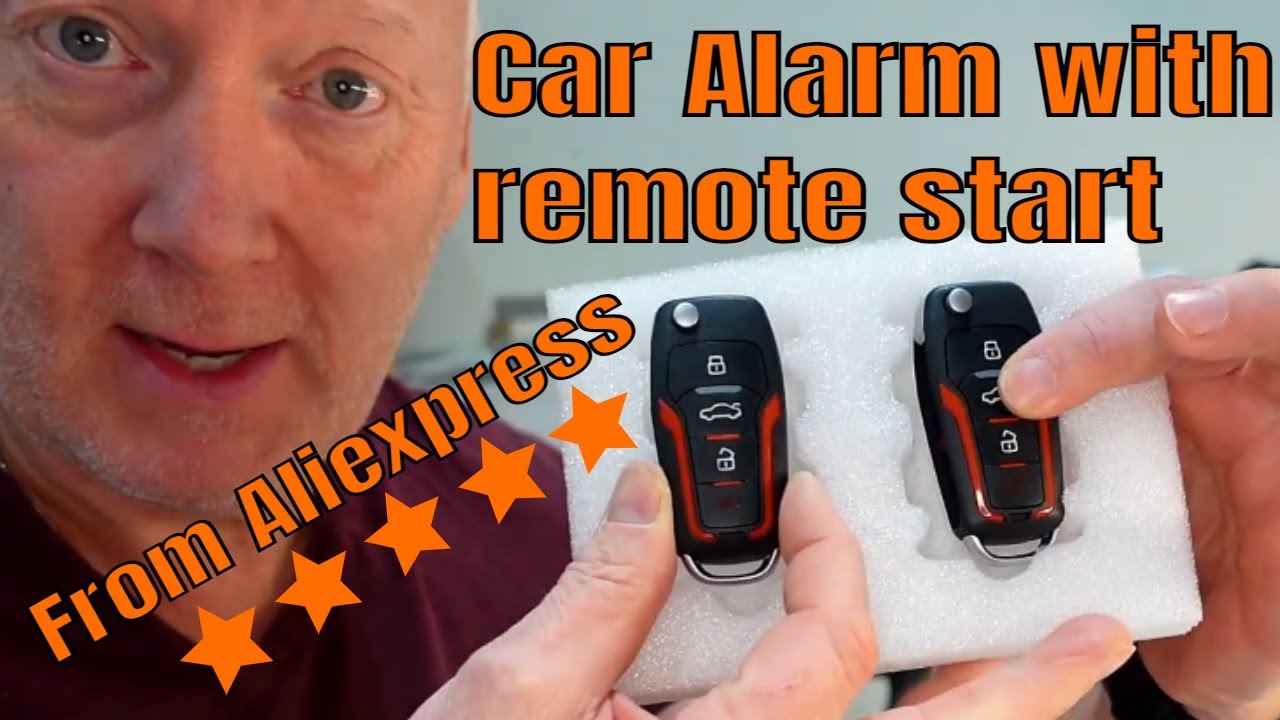 Car Alarm with remote start/stop from Aliexpress