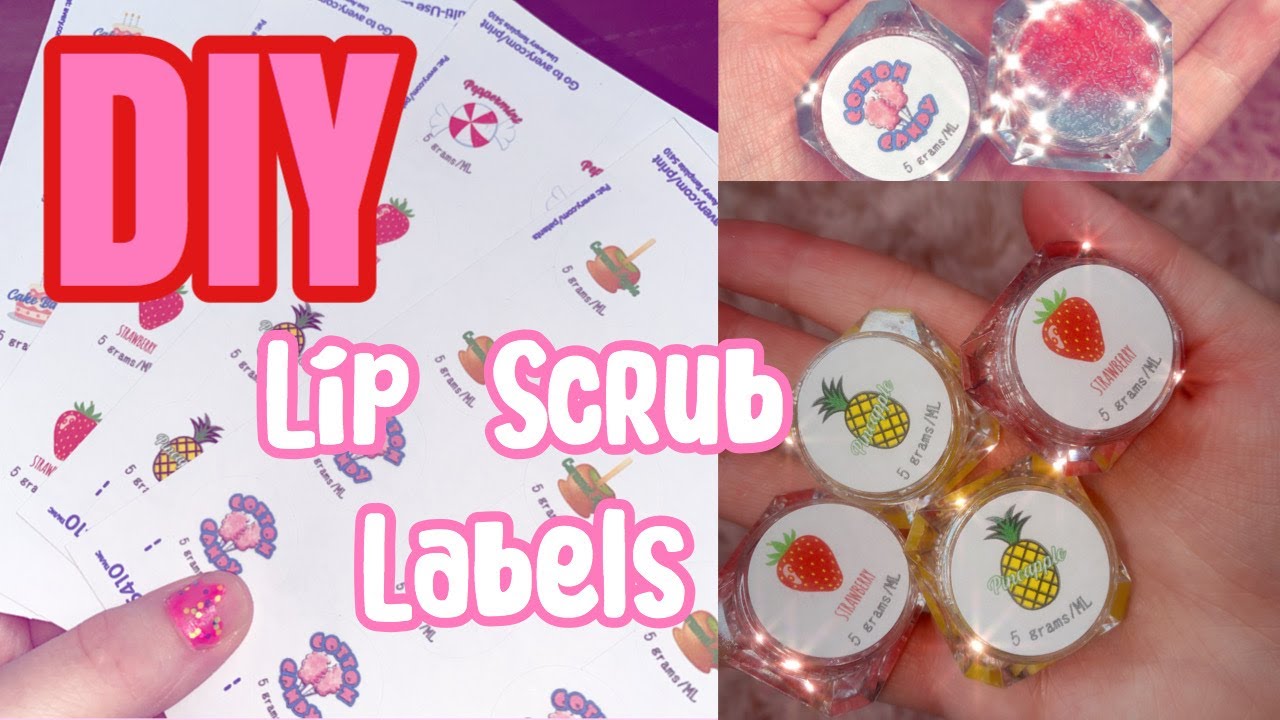 DIY LABELS | Lip Scrub labels **easy**