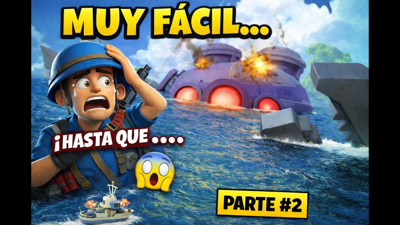 Las PRIMERAS fases del MEGACANGREJO son fáciles hasta que....🦀| Boom Beach Parte #2