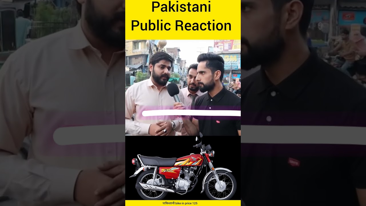 Pakistani Public Reaction Pakistani bike in price 125#pakistanireaction#pakistanbikes#indvspak