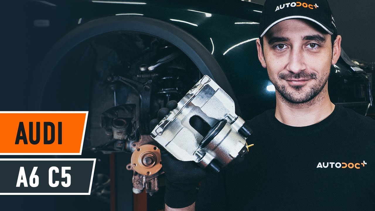 Comment remplacer un étrier de frein avant sur AUDI A6 C5 Avant [TUTORIEL AUTODOC]