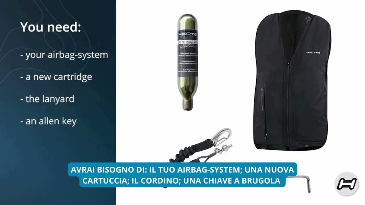 Come riutilizzare l'airbag dopo un gonfiaggio - Helite equitazione