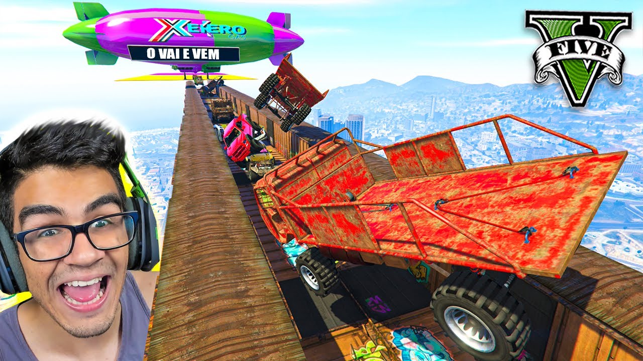 GTA V Online: O VAI E VEM no VAGÃO DE TREM COM MUITA BAGUNÇA!!!