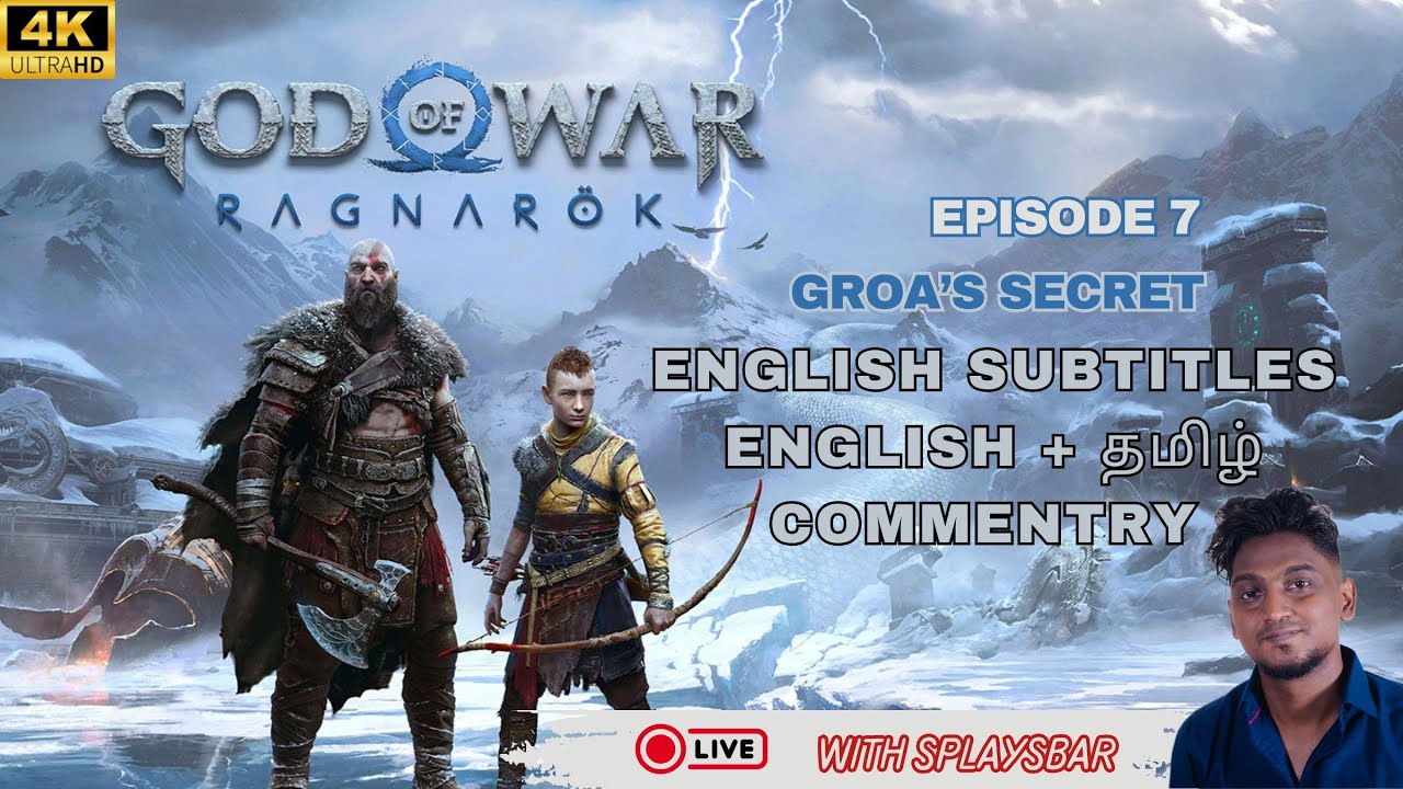 God of War Ragnarok Epi #7 | First playthrough| English & Tamil | Live Stream | Groa's secret