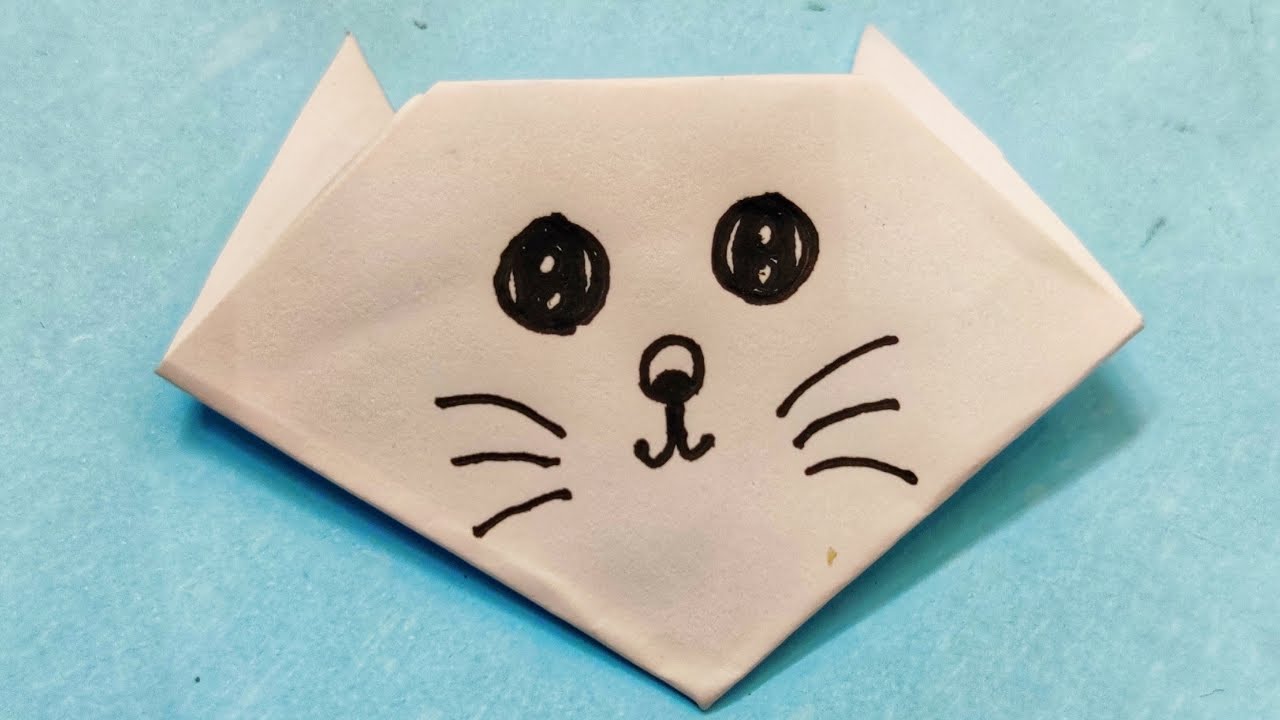 Origami CAT easy | DIY paper crafts | Origami CAT face
