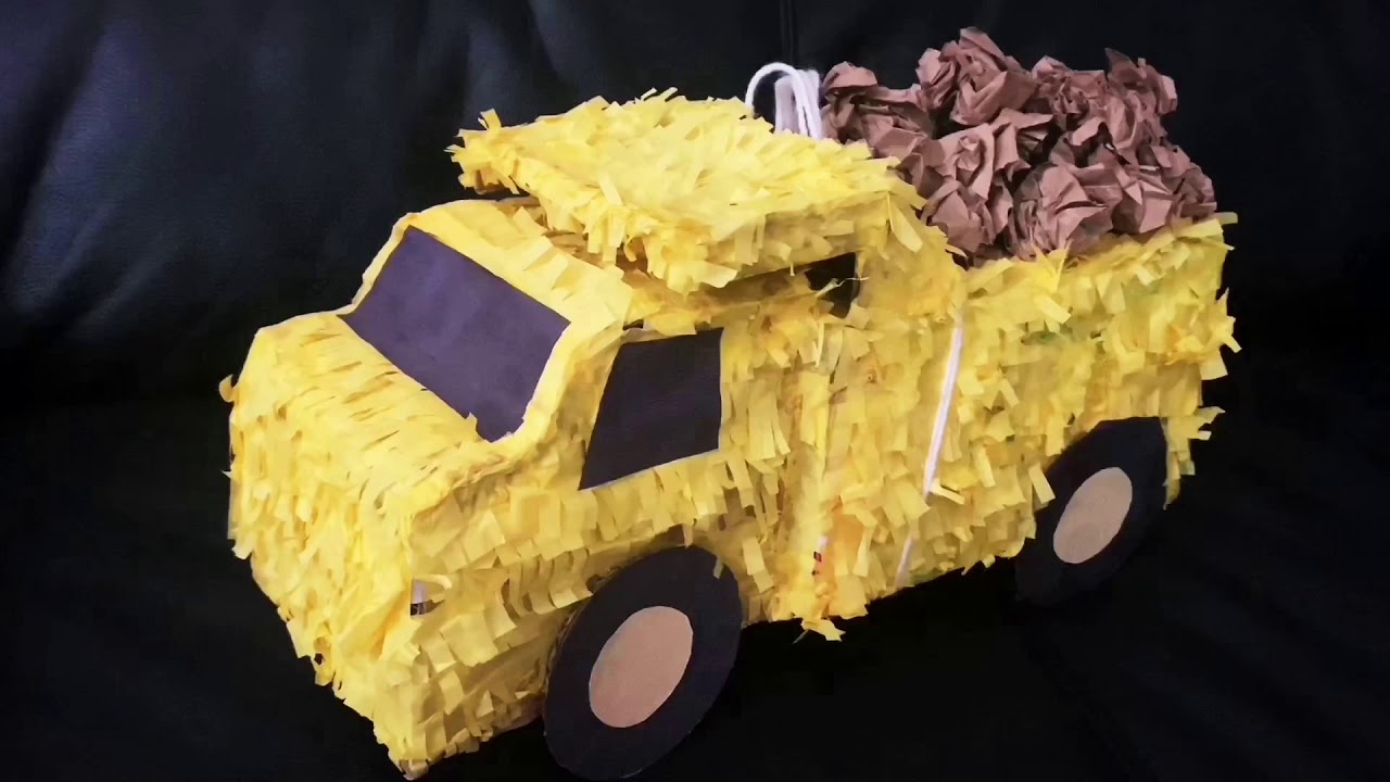 Easy homemade Birthday Pinata 🚚Truck Pinata🚛 DIY Piñata Birthday party ideas for boys