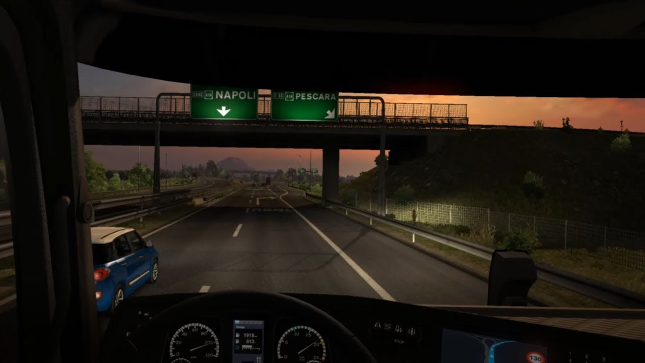 ETS2 VR - Relaxing drive from Taranto to Pescara in Italy