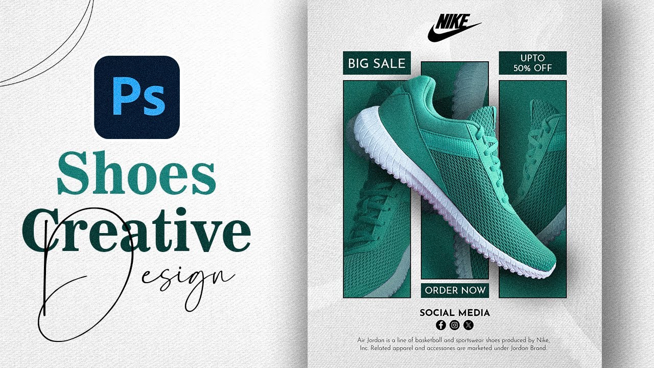 Social Media Post Design Photoshop Tutorial: Create Eye-Catching Posts for Shoes