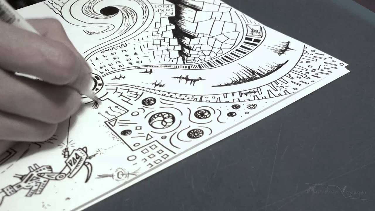 ☼ Wanderer Time Lapse Art Zentangling &sect;