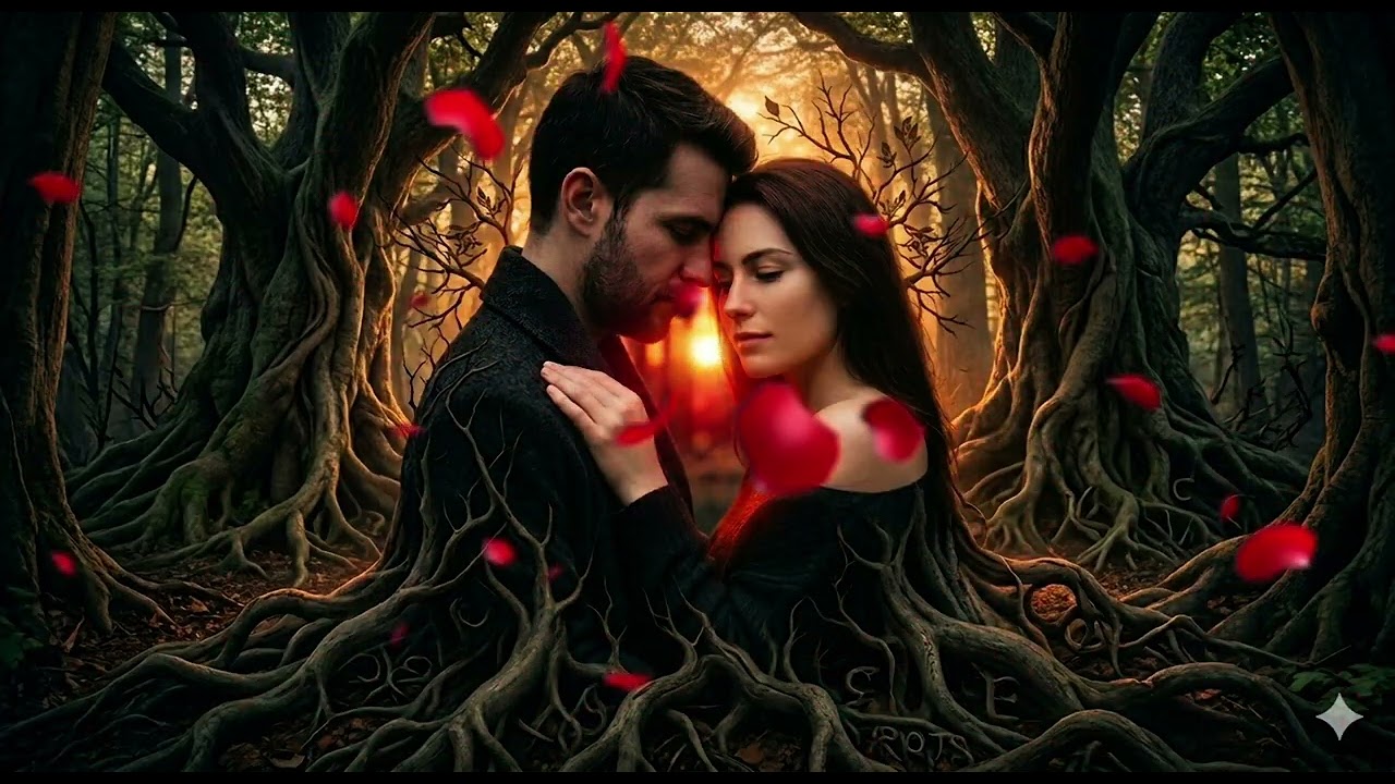 ​Splot świata 🌲🥀 ​Czasem to, co najpiękniejsze, rodzi się z najgłębszego mroku. 🌲🥀