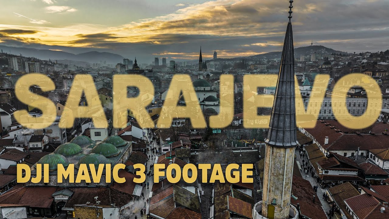SARAJEVO (Bosnia and Herzegovina) - Drone DJI Mavic 3 Cine (4K 50 fps ProRes HQ) Footage