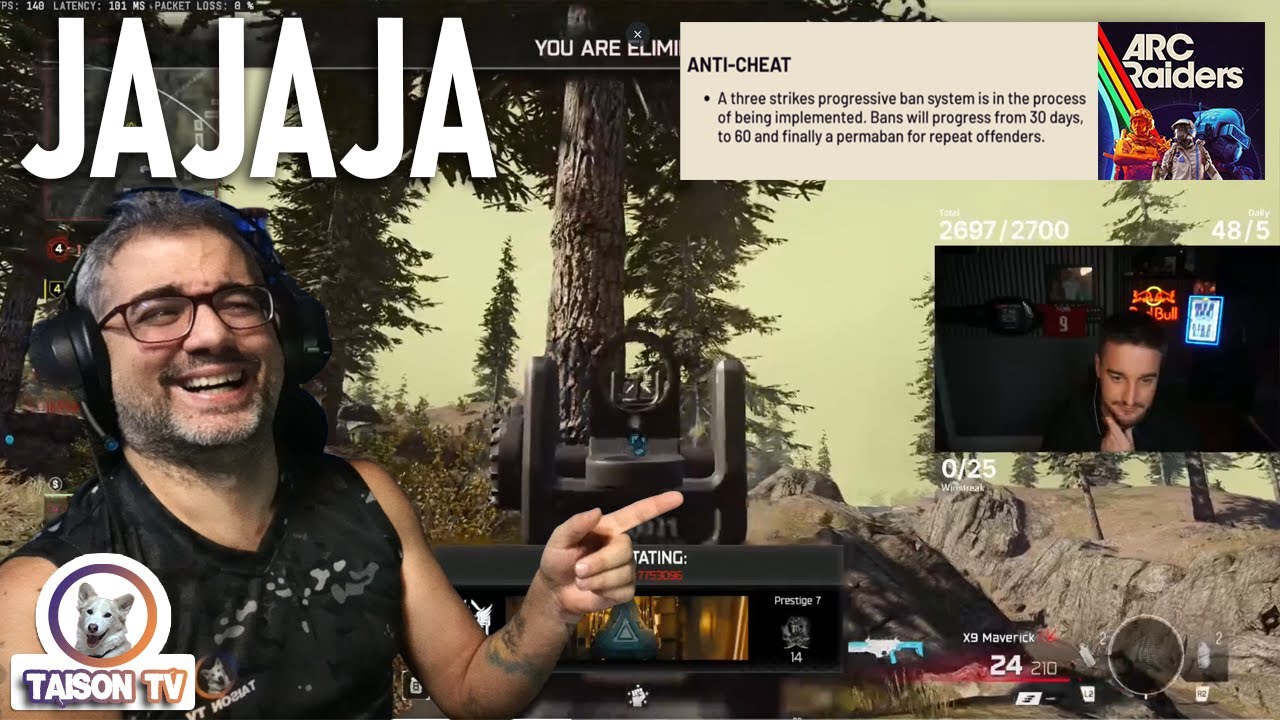 Streamer de Call of Duty Llora como Bebe en Directo por la Plaga de Hackers de Warzone y Arc Raiders