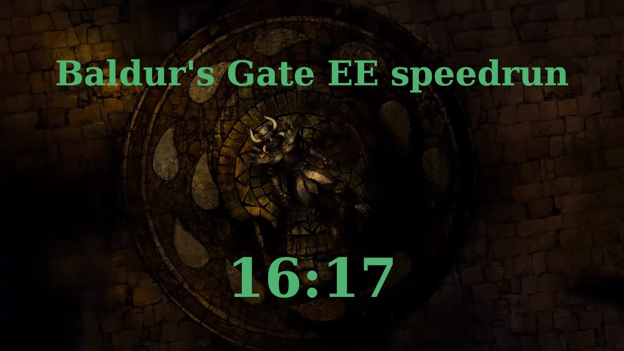 Baldur's Gate EE speedrun - 16:17
