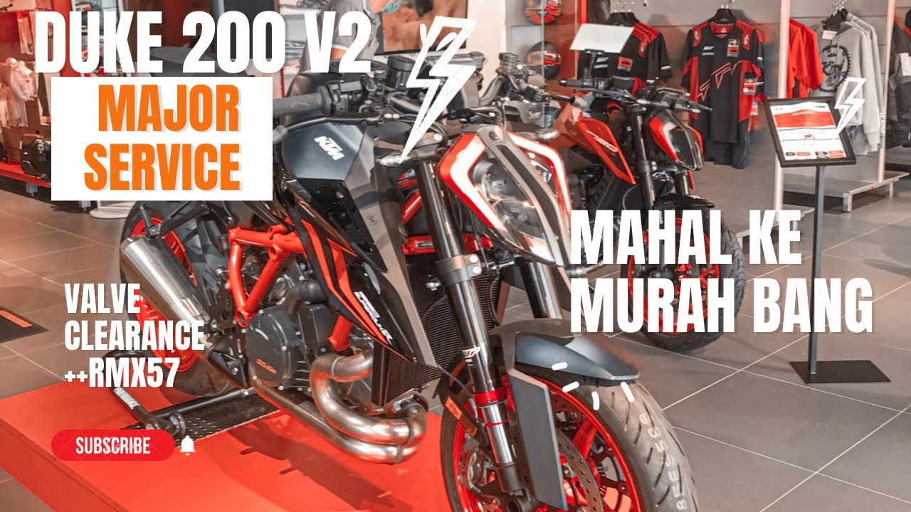 Major Service Duke 200 V2 | Valve Clearance ++| RMx59👍