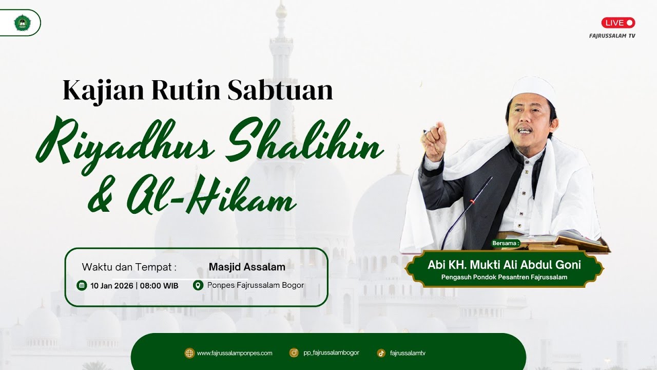 🔴LIVE! | Kajian Lanjutan Sejarah Shalat Tafsir Ruhul Bayan Bersama Abi KH. Mukti Ali Abdul Goni.