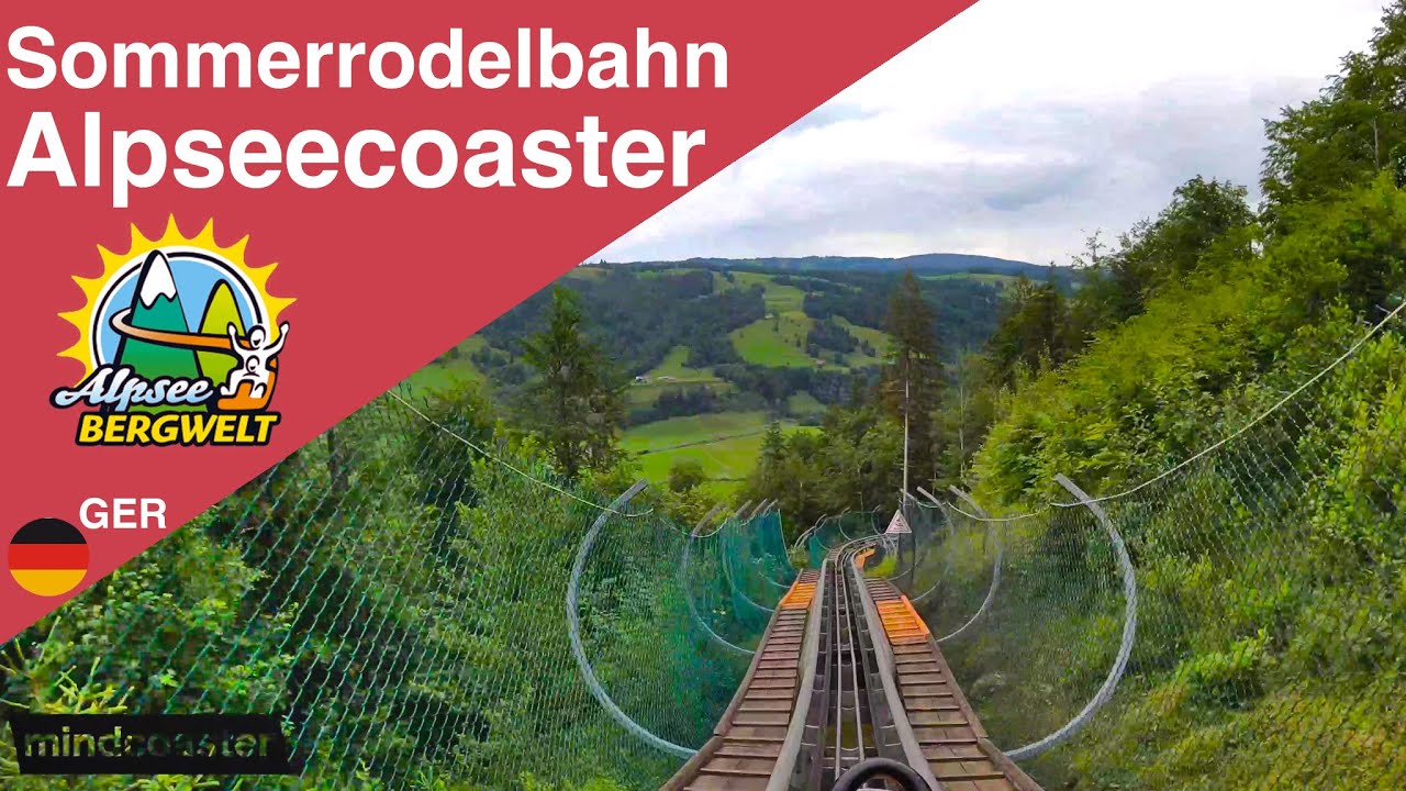 Sommerrodelbahn Alpsee Coaster | Immenstadt im Allgäu | Onride Alpine Coaster Wiegand [4K]