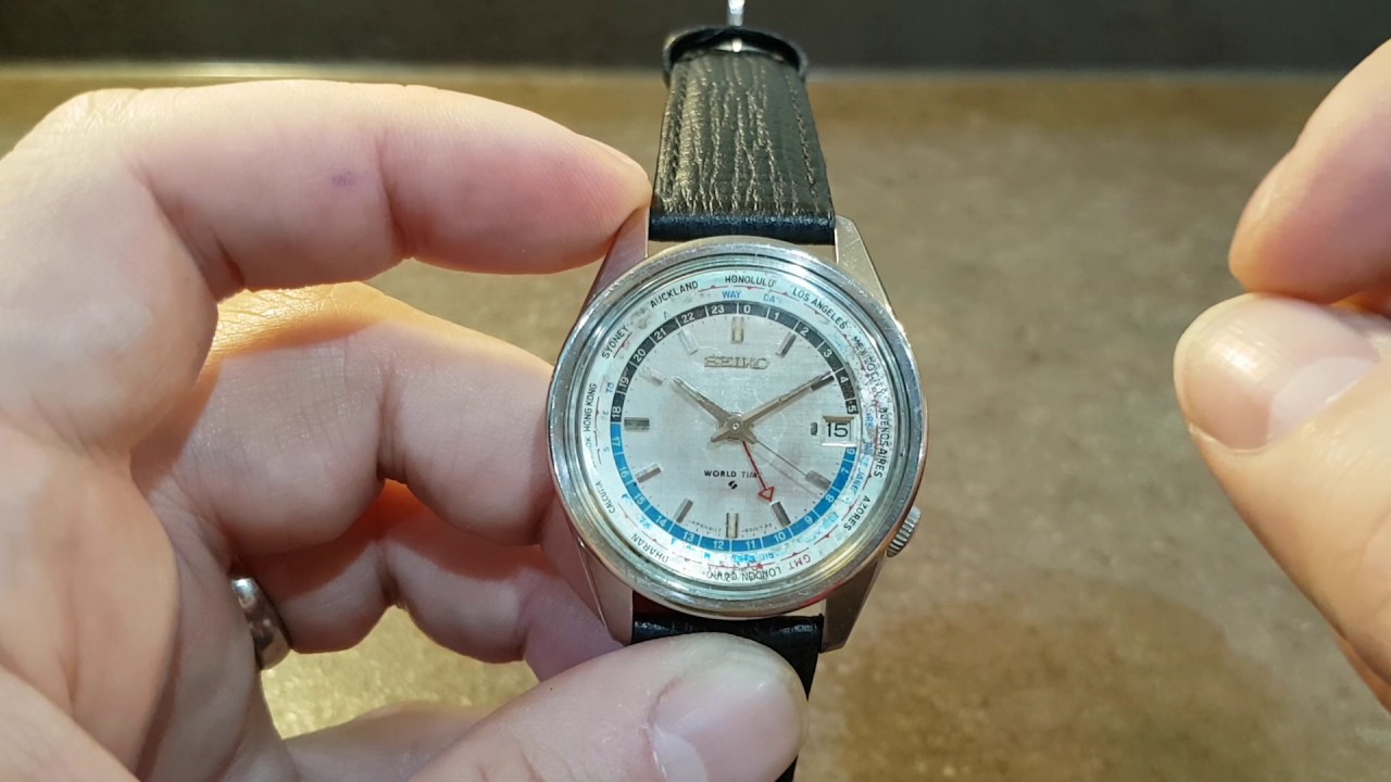 1968 Seiko World Time vintage watch 6117-6019