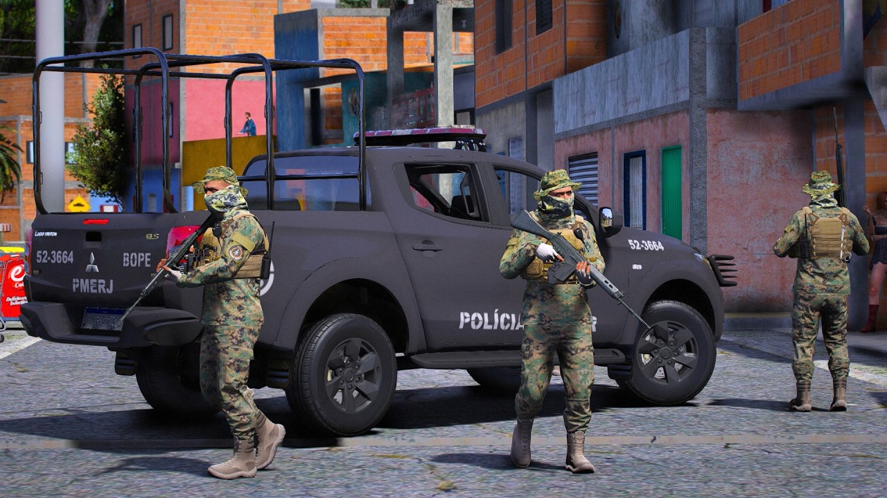BOPE ENTROU NA FAVELA E O PIOR ACONTECEU | PMERJ - POLICIA NO GTA 5