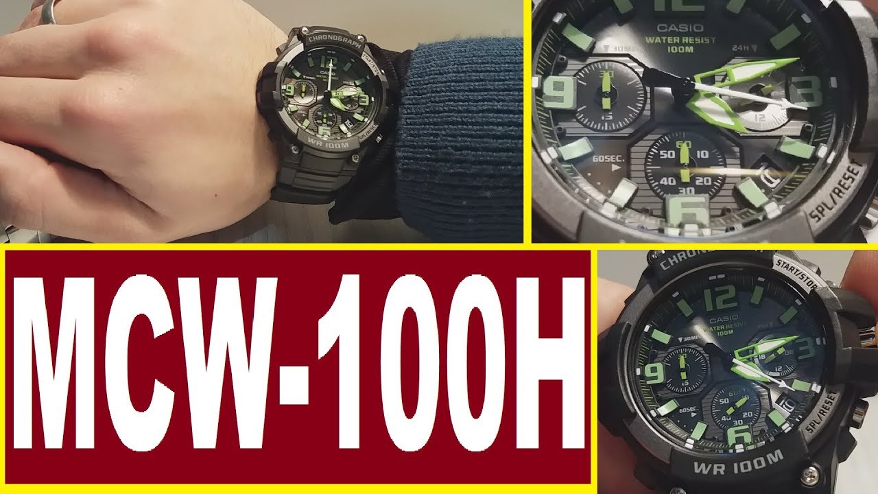 Обзор Casio MCW-100H-3A модуль 5434
