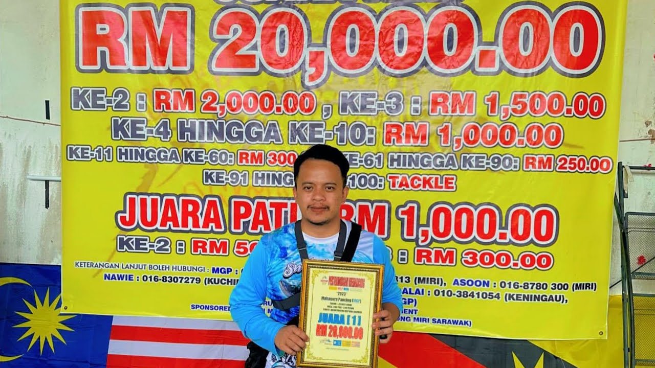 Pertandingan memancing keli kolam di Miri Sarawak ( 5-Star Event Management & MGP )