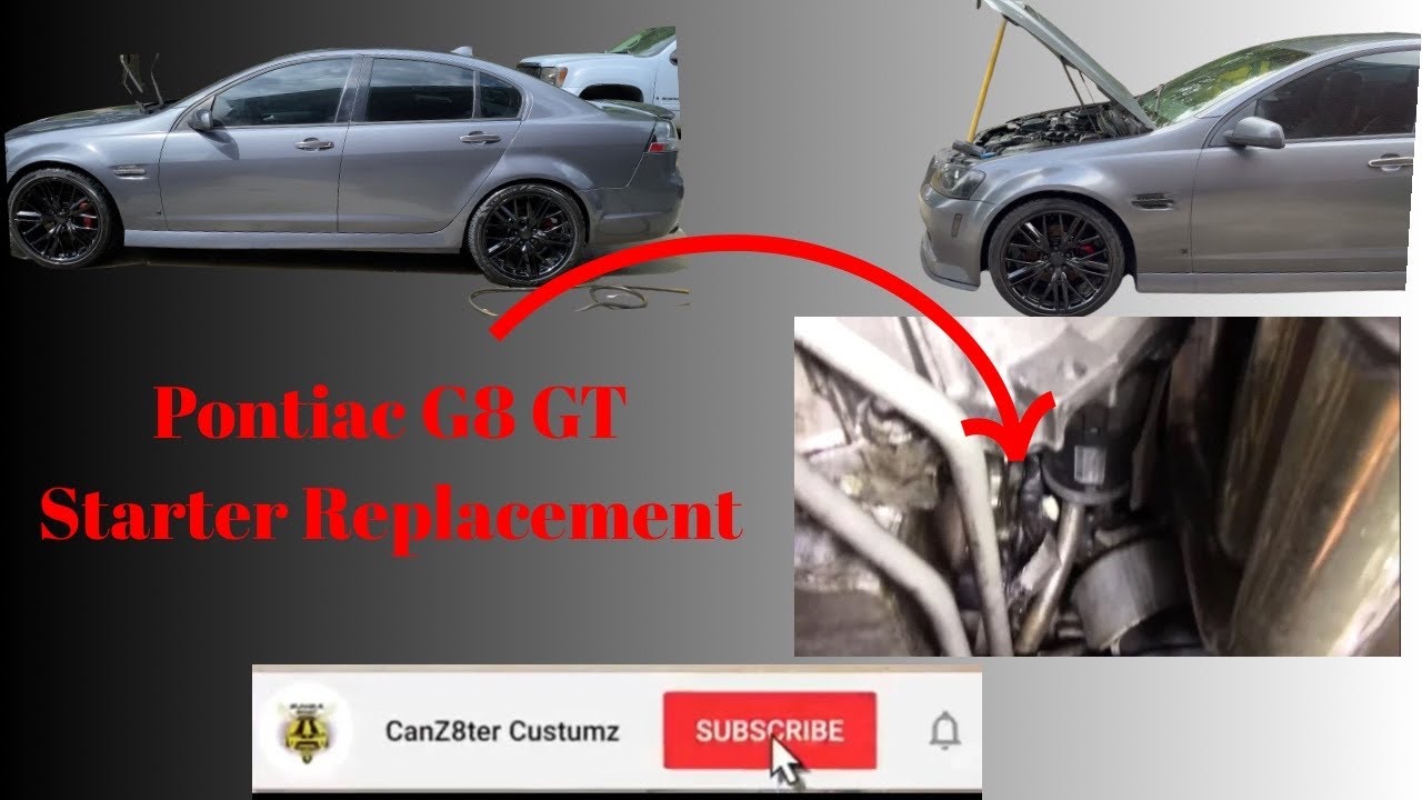 Замена стартера на Pontiac G8 GT и тест-драйв.