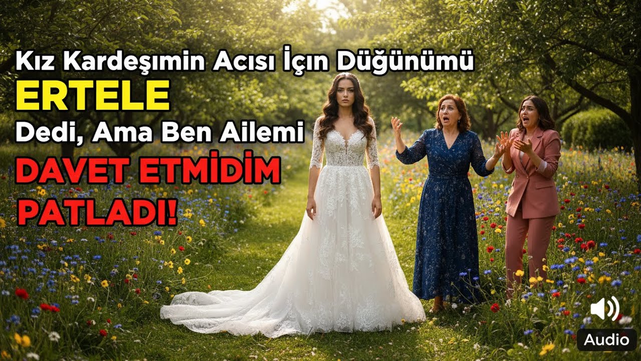Annem, ablamın terk edilmesinin acısıyla düğünümü ertelememi istedi + Ve ben tüm ailemi davet...