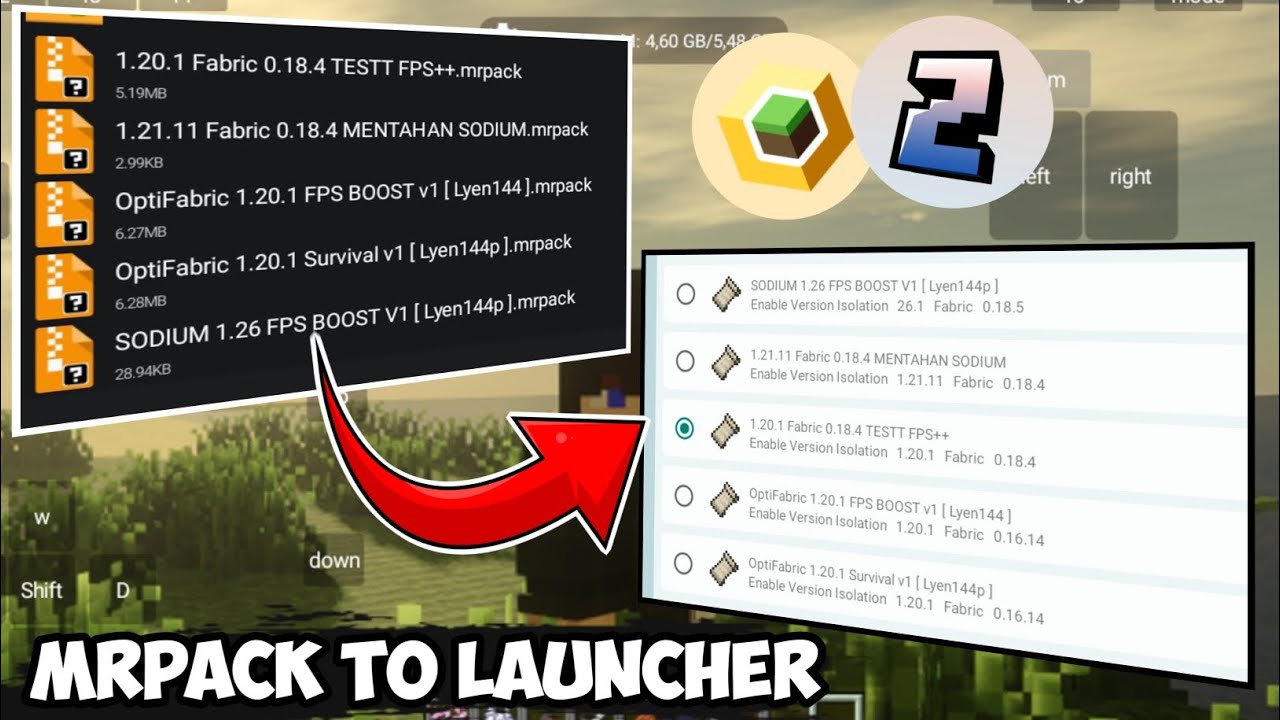 Cara pasang Mrpack ke launcher || full tutorial 