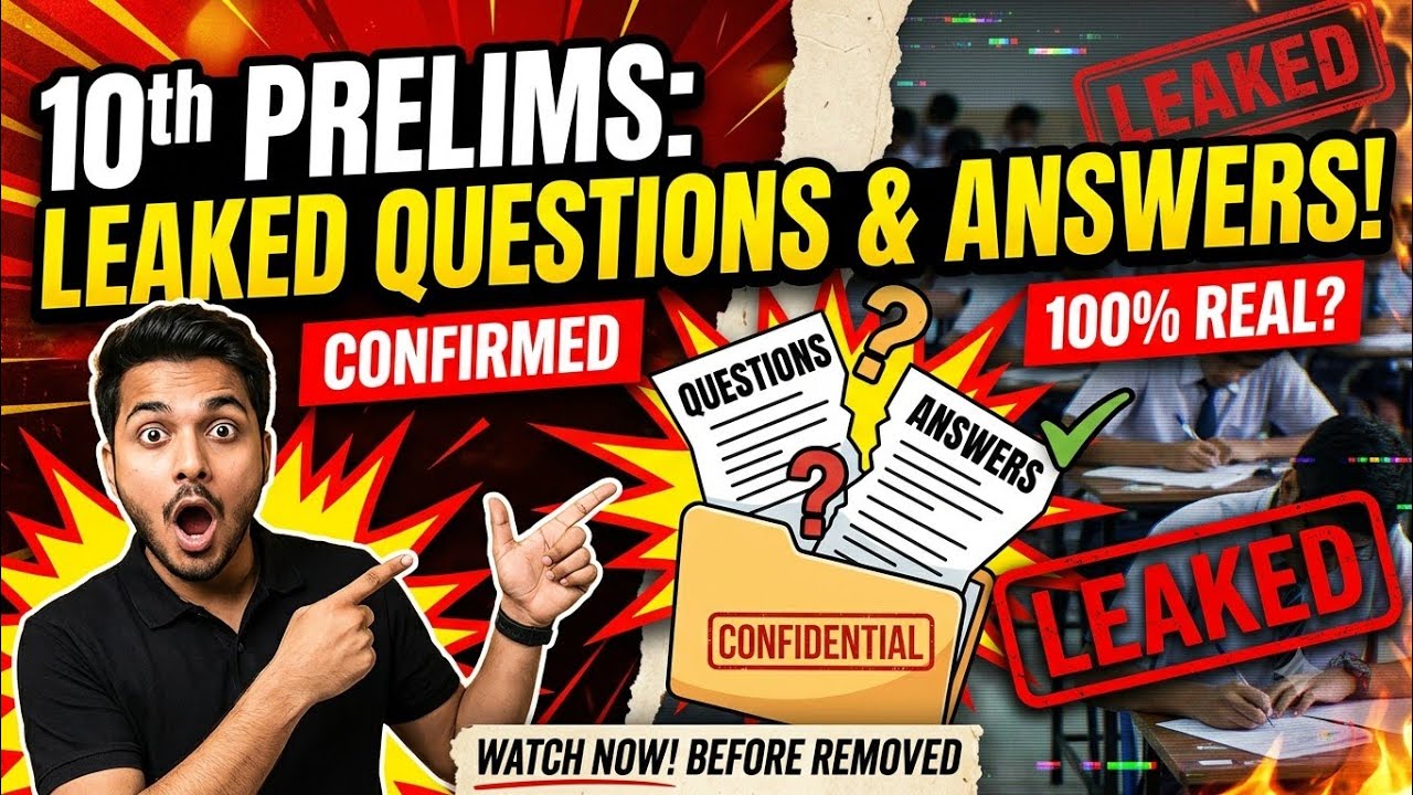 10th prelims leak questions and answers 🥲//