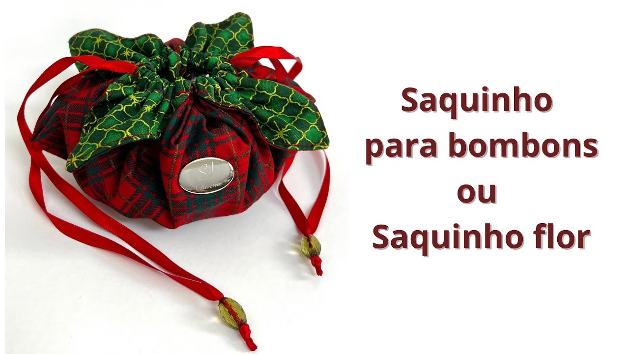 Saquinho para bombons/Saquinho Flor
