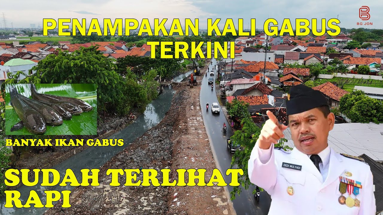 Kali Gabus Bekasi Terkini, Sudah Terlihat Bersih Dan Rapi, Karna Tangan Dingin KDM