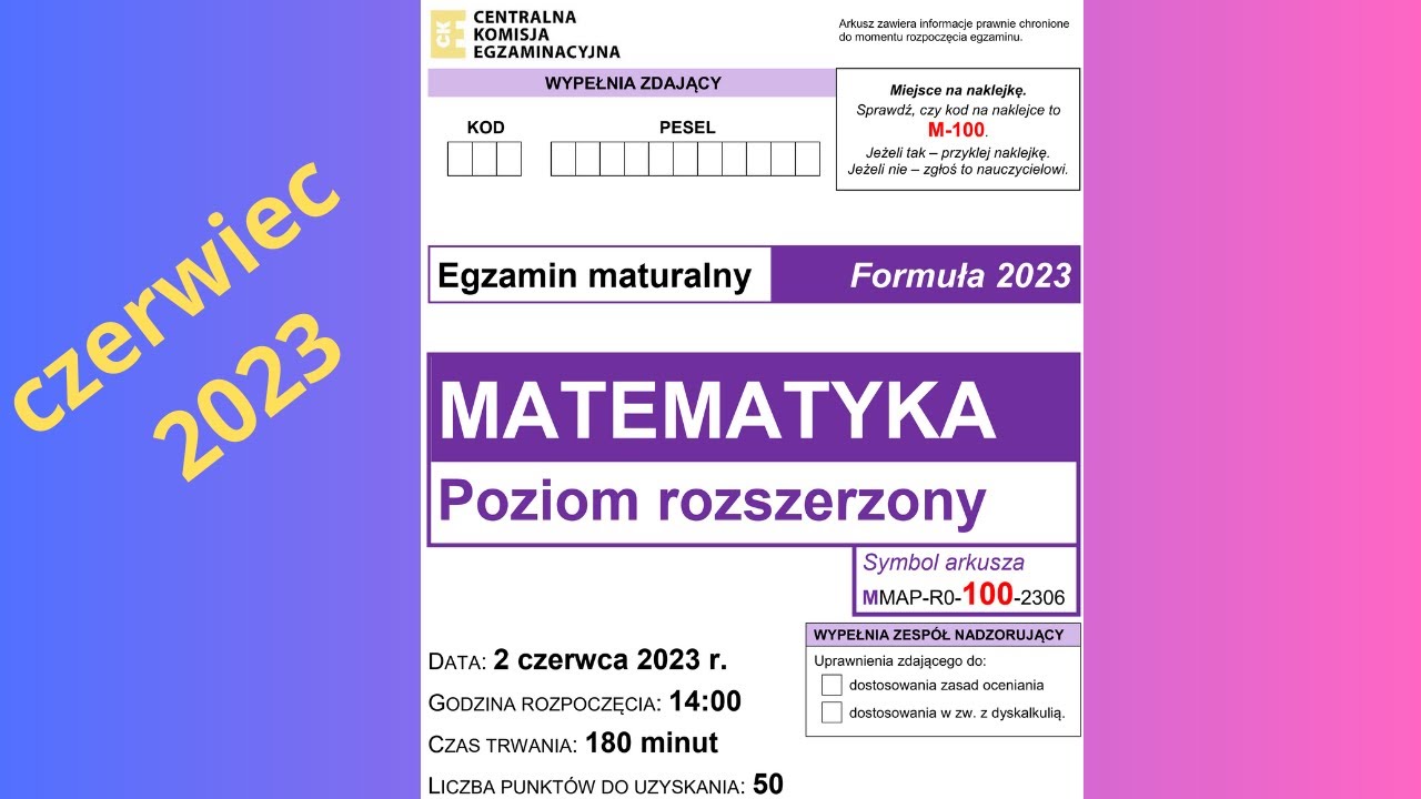 🦉🦉 Matura rozszerzona z  matematyki - 2023 czerwiec -  Zadanie 11. Ciąg arytm. i geom.👍