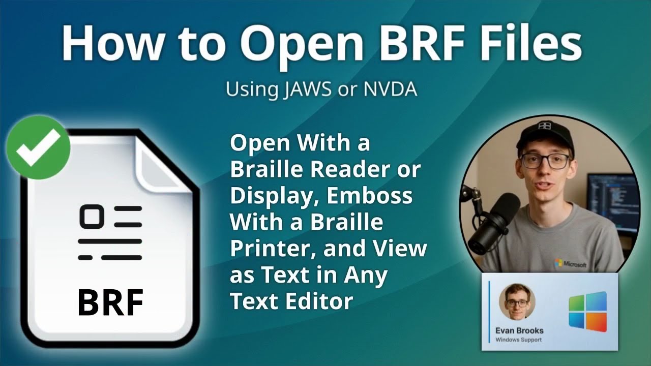 Как открыть BRF-файлы (JAWS или NVDA)
