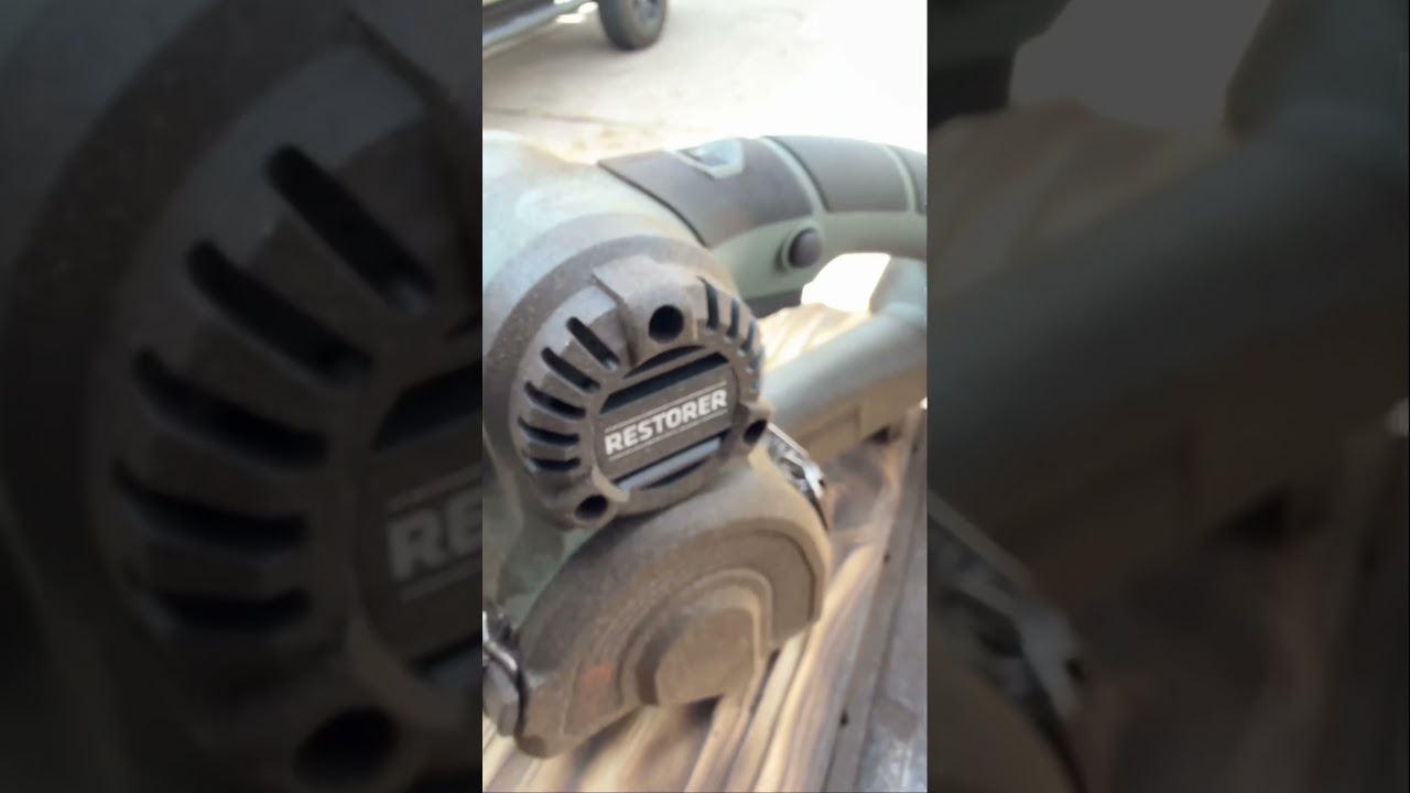 Love this new cordless Restorer! @RESTORERTOOL #shousugiban #woodworking #woodfinishing