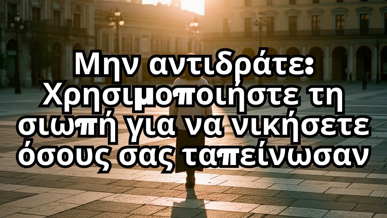 Η καλύτερη εκδίκηση, σύμφωνα με τον στοικισμό, είναι η εσωτερική ειρήνη