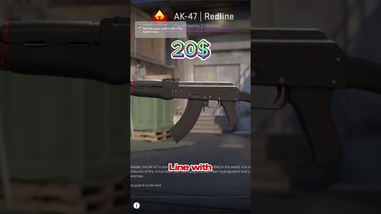 AK-47 Redline + 4 iBuyPower Holo Sticker #csgoskins #cs2 #stickercraft #csgoart #csgo