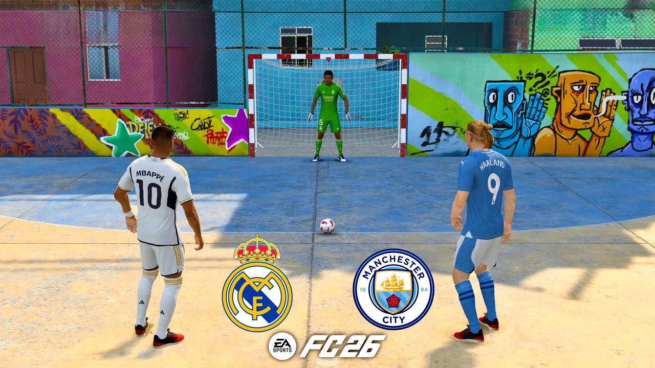 FC 26 Volta Football | Mbappe vs Haaland | Real Madrid vs Manchester City | Penalty Shootout - PS5