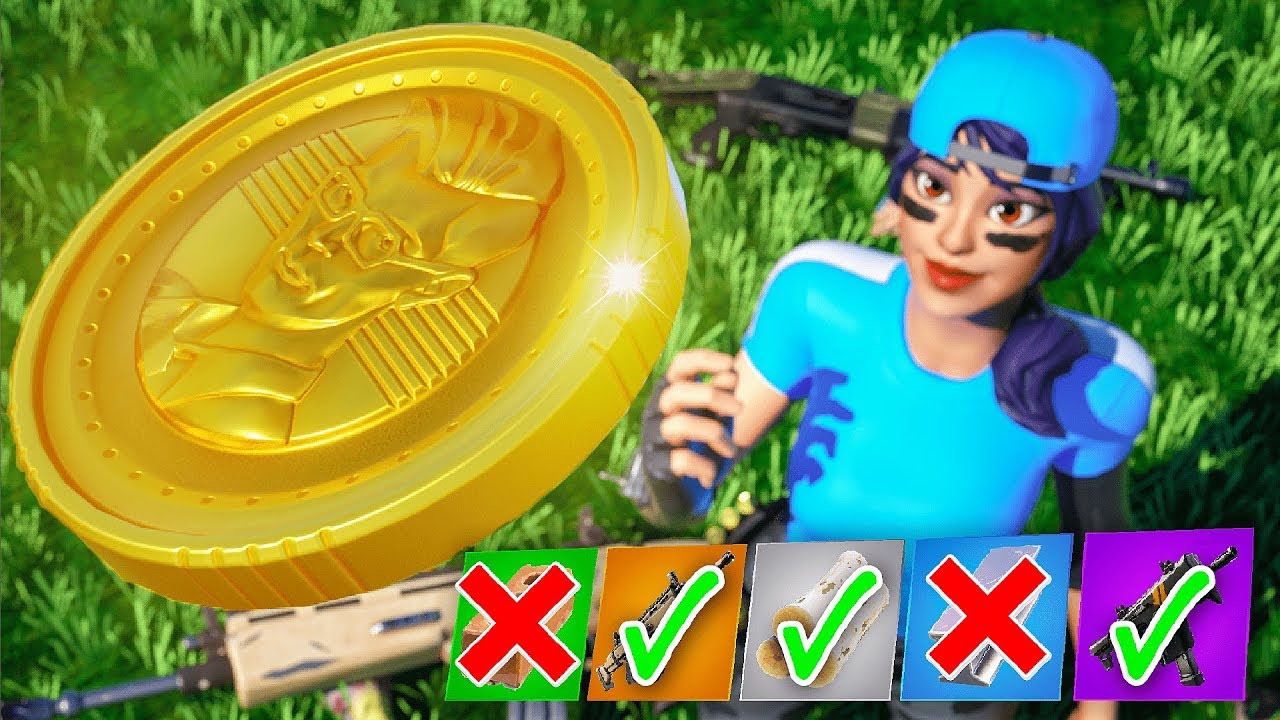 I flipped a COIN to decide my loot in Fortnite...