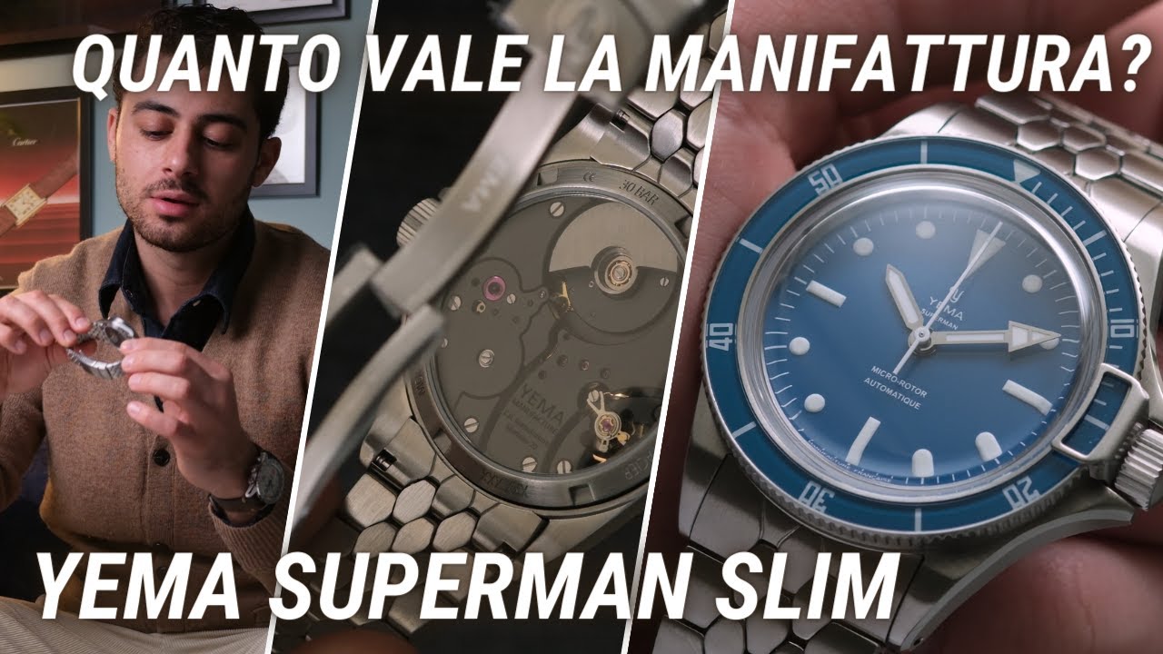 Quanto vale il calibro di manifattura? Ho provato i nuovi Yema Superman Slim