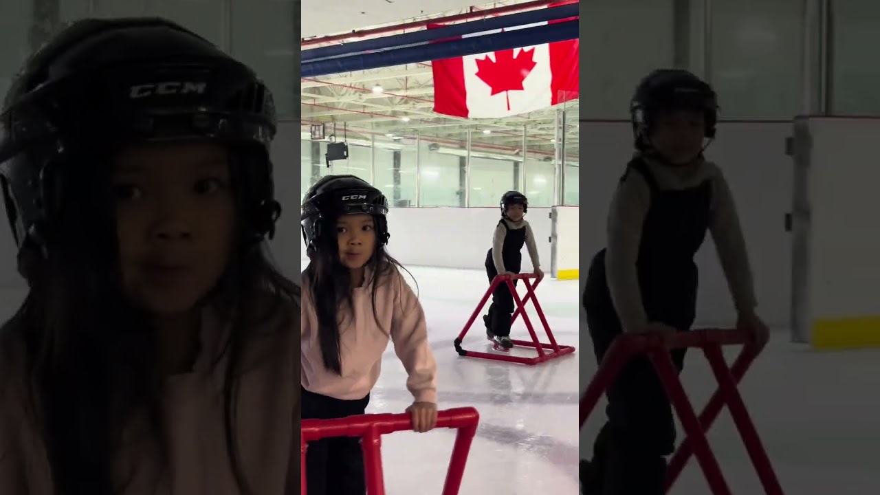 Kids dayout: 1st time indoor ice skating