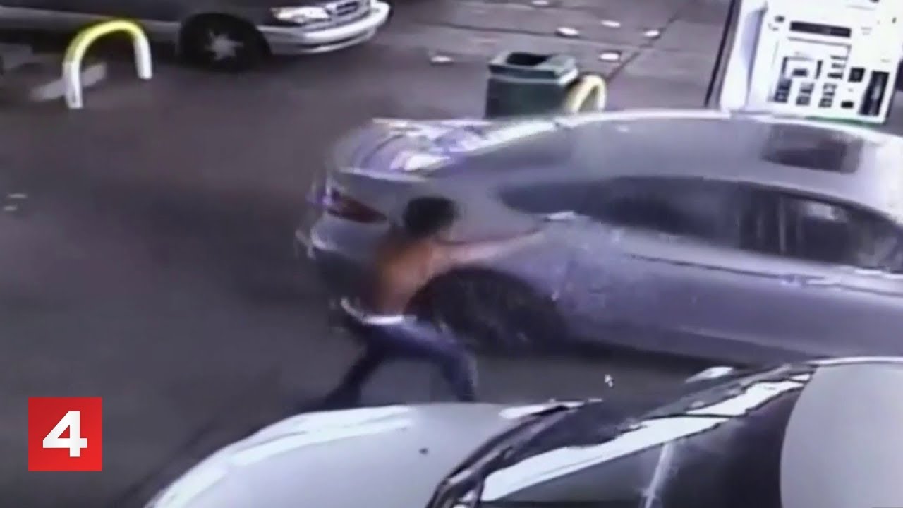 Video shows Detroit gas station shooting