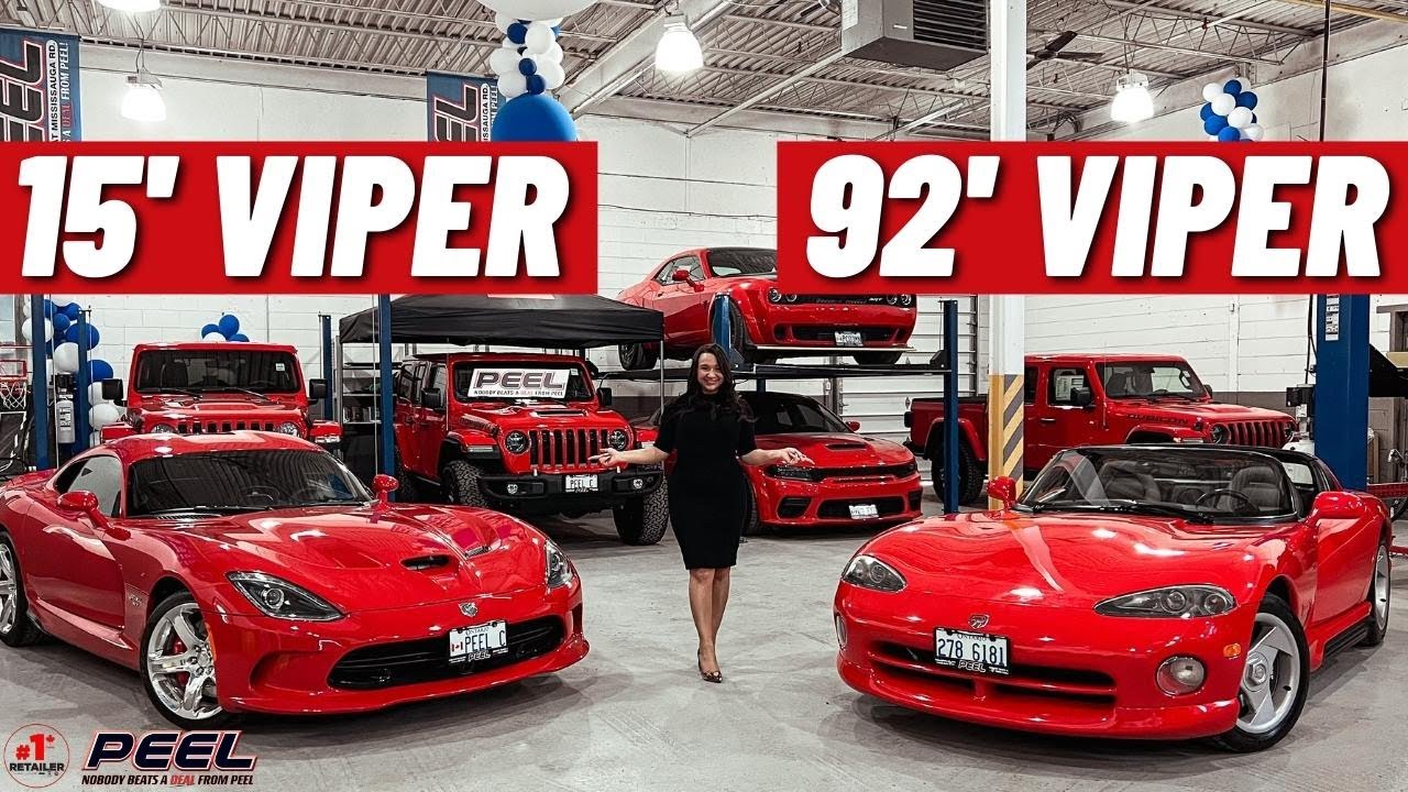 The ICONIC 1992 Dodge Viper & 2015 Dodge Viper! Peel Chrysler  #1 Retailer in GTA ONTARIO & CANADA