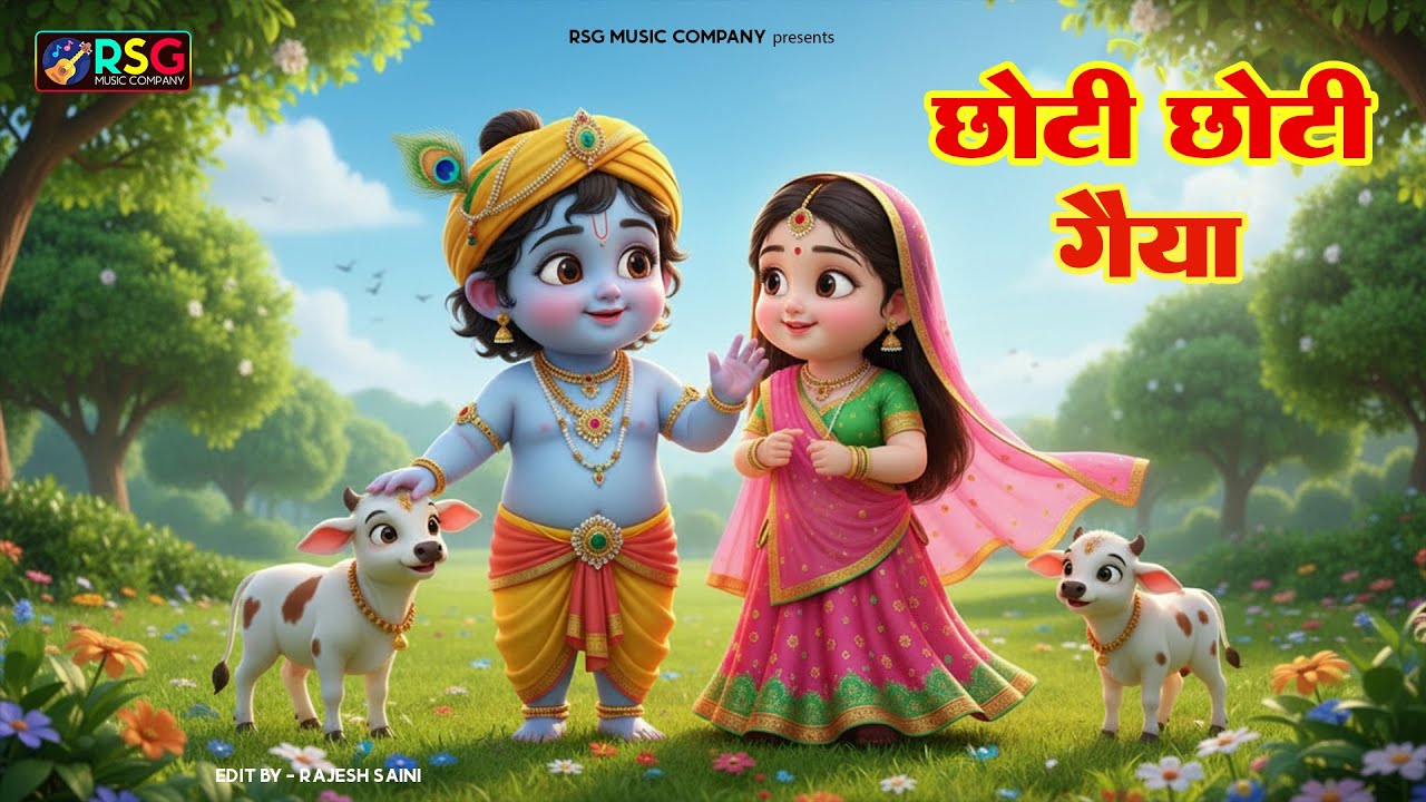 Choti Choti Gaiya, Chote Chote Gwal | छोटी छोटी गैया | #Little Krishna Bhajan - Krishna Bal Leela