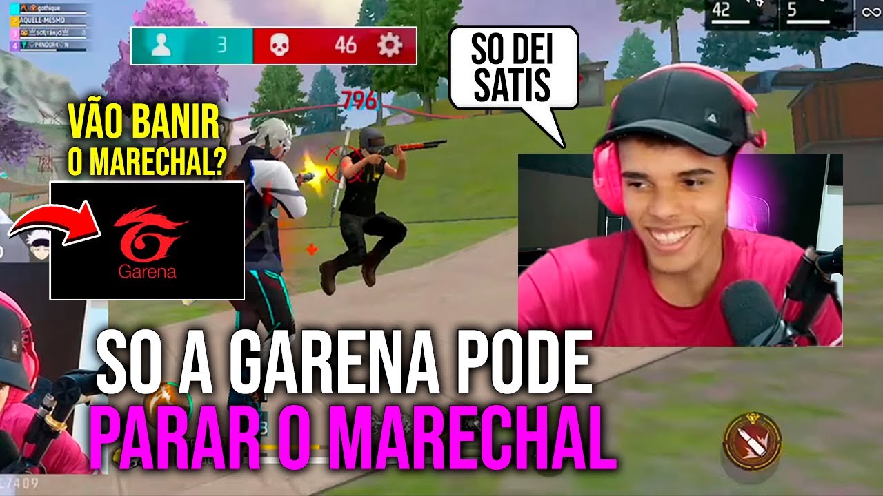 SO A GARENA PODE PARAR O MARECHAL SERÁ QUE VÃO BANIR ELE DEPOIS DESSA PARTIDA? - FREE FIRE