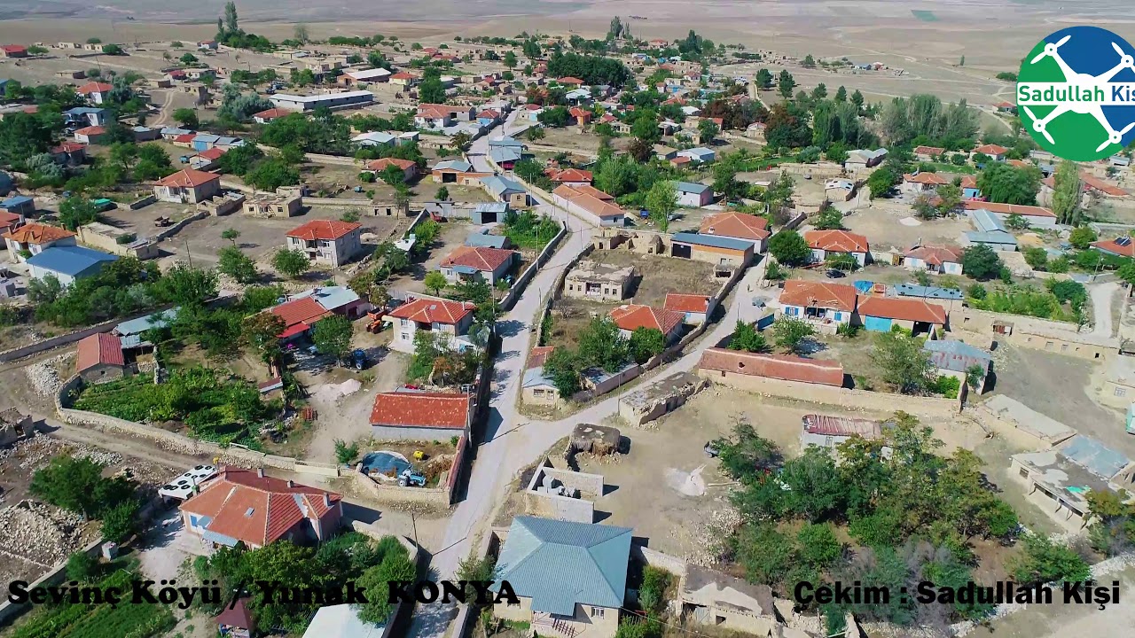 Konya Yunak Sevinç Köyü Havadan Çekim
