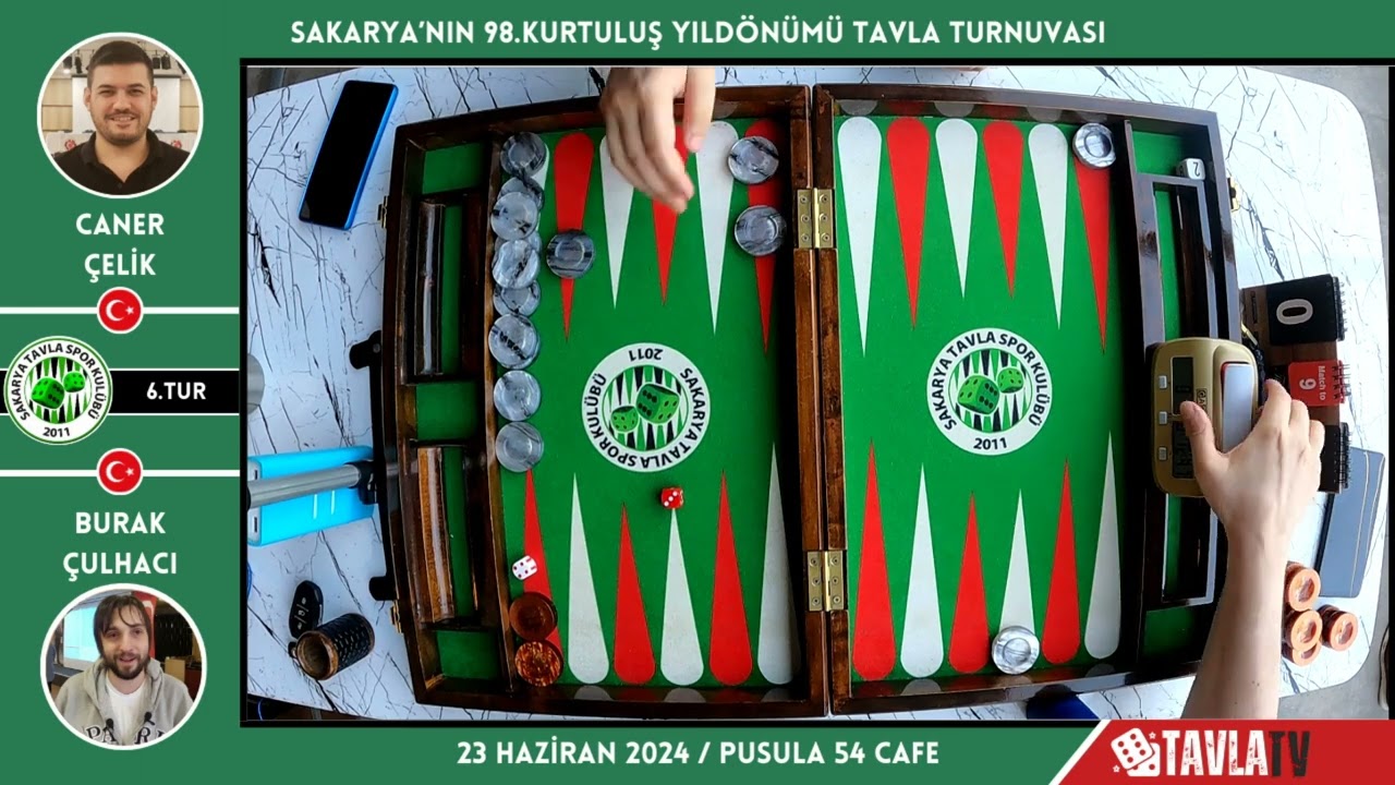 Burak ÇULHACI - Caner ÇELİK | Sakarya'nın 98. Kurtuluş Yıldönümü Tavla Turnuvası