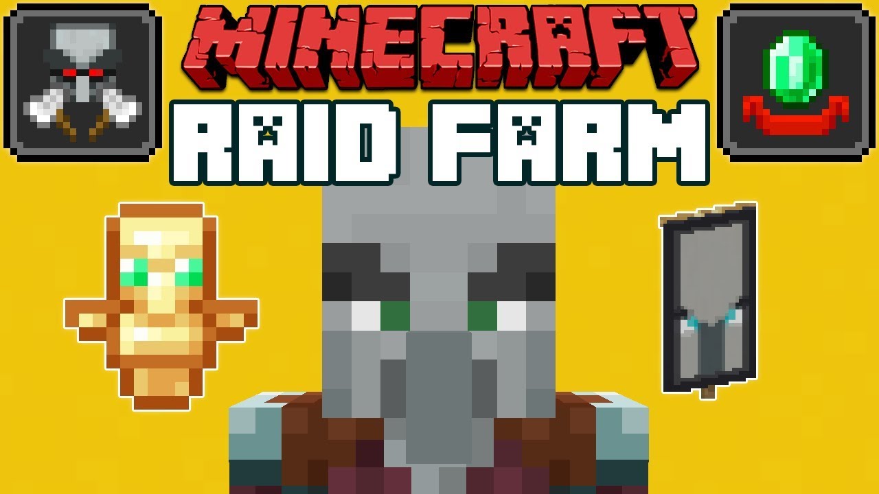 Minecraft 1.14 Pillager Outpost & Village Raid Farm
