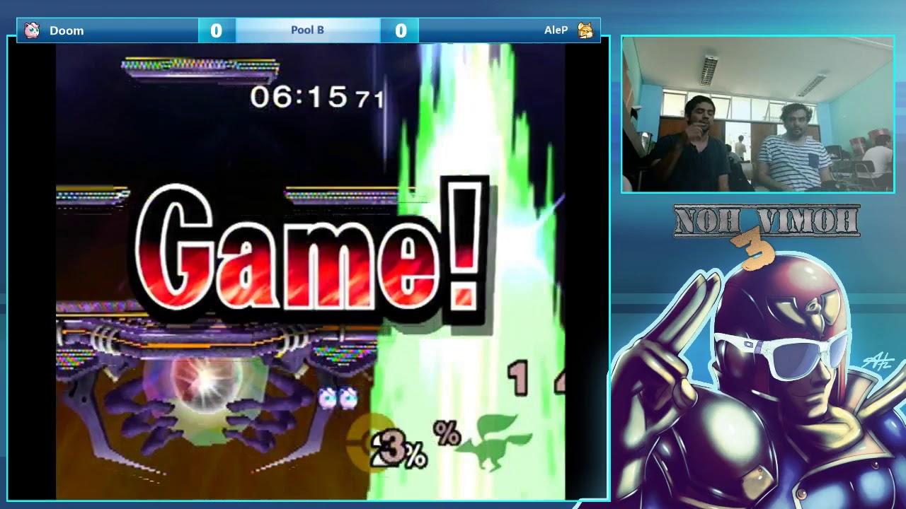 Noh Vimoh 3 SSBM - Doom (Jigglypuff) vs AleP (Fox) - Pools