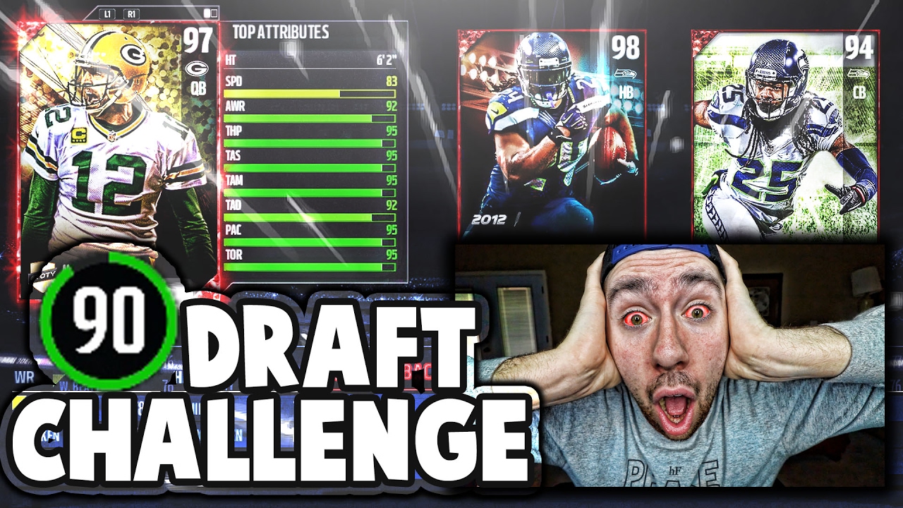 90 OVERALL DRAFT CHALLENGE! TUESDAY NIGHT DRAFTS! MADDEN 17 DRAFT CHAMPIONS